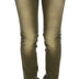 Cavalli Green Wash Slim Fit Cotton Stretch Jeans