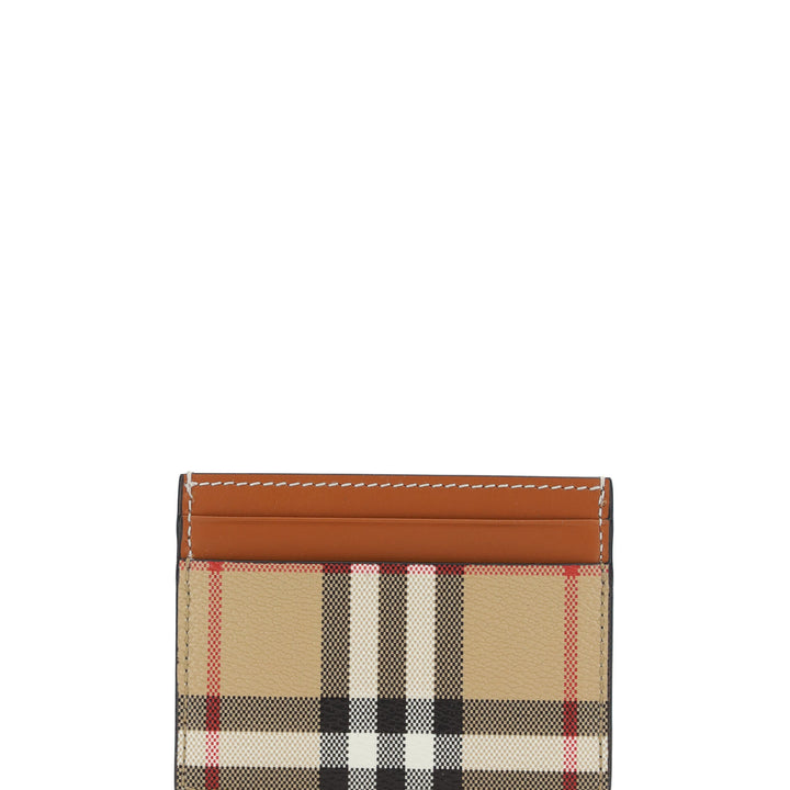 Burberry Brown Printed Canvas Cardholder