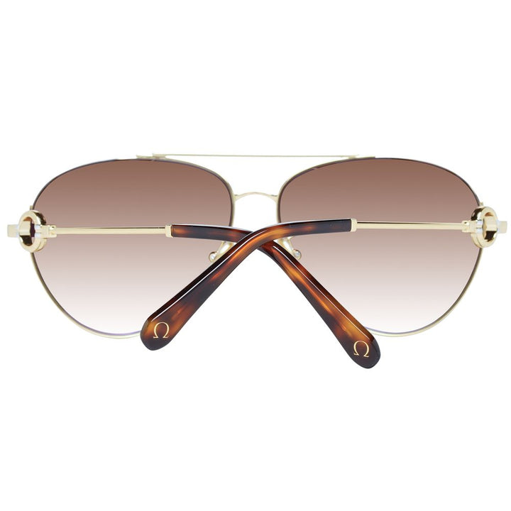 Omega Gold Women Sunglasses