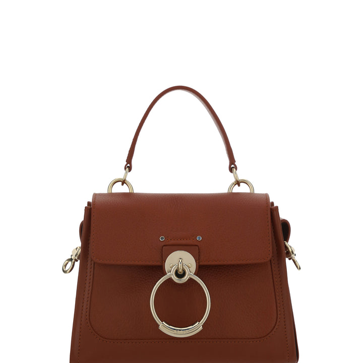 Chloé Brown Calf Leather Tess Handbag