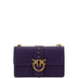 PINKO Purple Leather Love One Classic Shoulder Bag