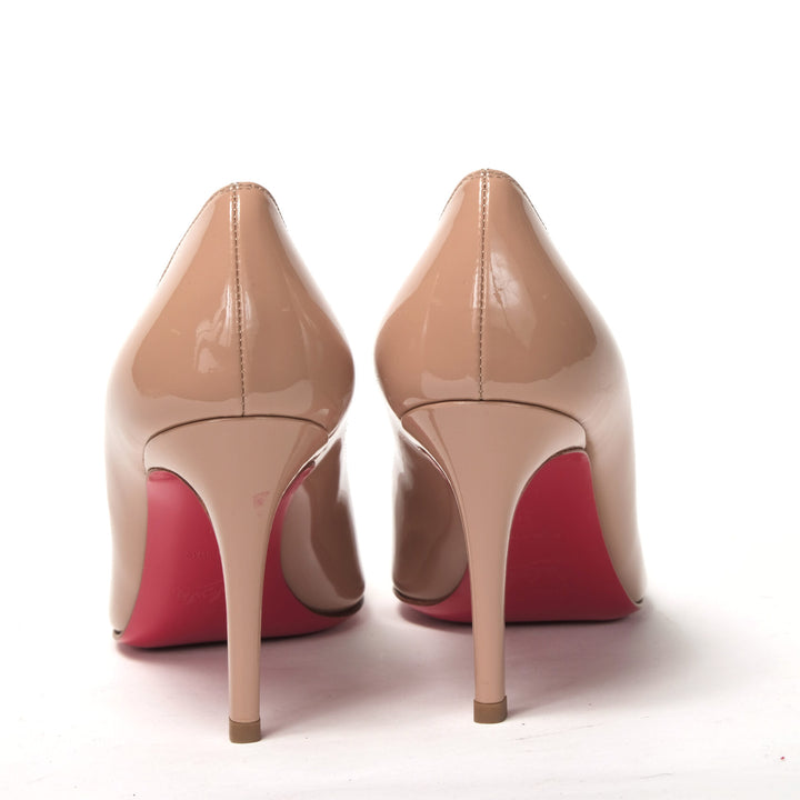 Christian Louboutin Nude Round Toe High Pump Shoe