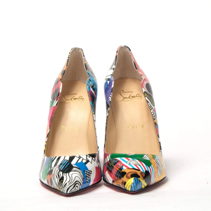 Christian Louboutin Multicolor Hot Chick Patent Sapeaur High Heels