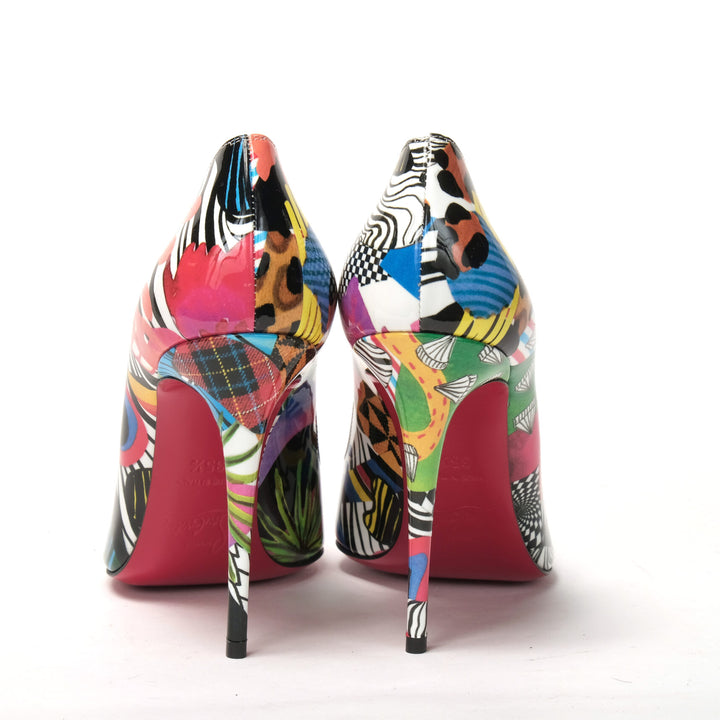 Christian Louboutin Multicolor Hot Chick Patent Sapeaur High Heels