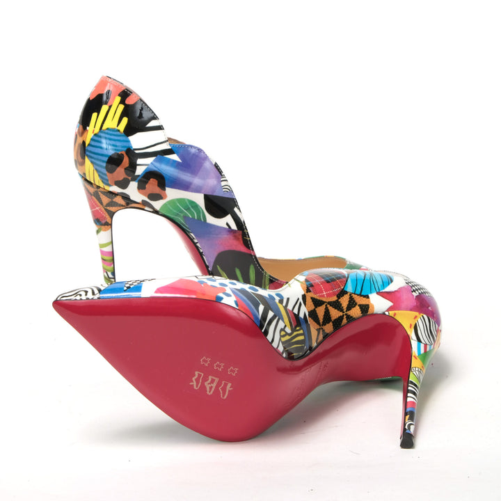 Christian Louboutin Multicolor Hot Chick Patent Sapeaur High Heels