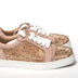 Christian Louboutin Antoinette Rose Gold Embellished Sneakers