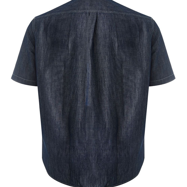 Emporio Armani Blue Denim Short Sleeves Shirt