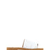 Chloé White Cotton Slides Woody Sandals