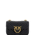 PINKO Black Leather Love Bell Mini Shoulder Bag