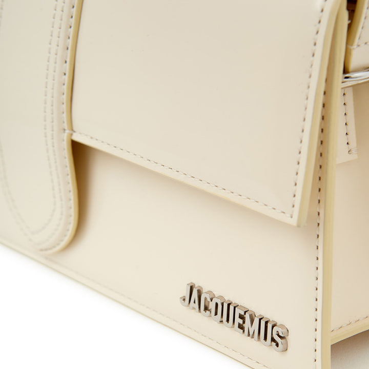 Jacquemus Ivory Leather Le Bambino Long Shoulder Bag