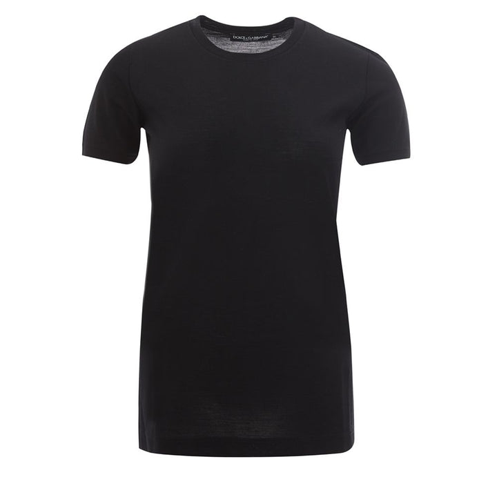 Dolce & Gabbana Black Wool T-shirt