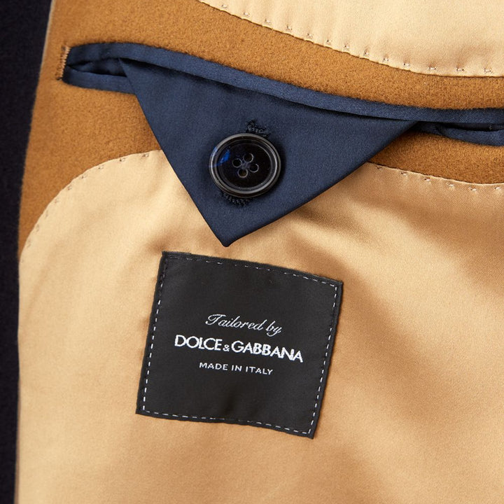 Dolce & Gabbana Blue Wool Coat