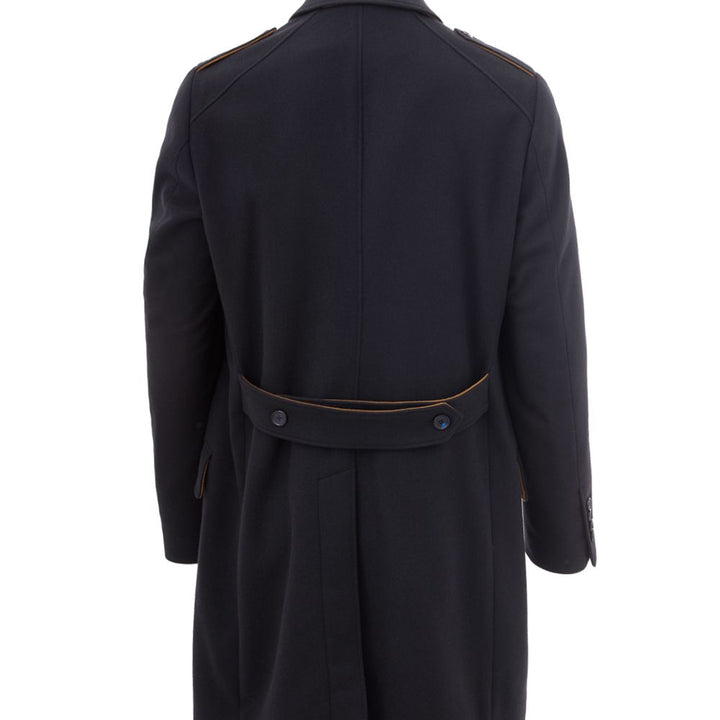 Dolce & Gabbana Blue Wool Coat