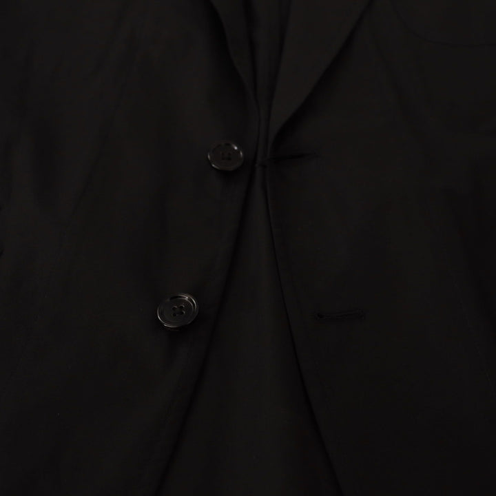 Dolce & Gabbana Black Cotton Single Breasted Blazer Jacket