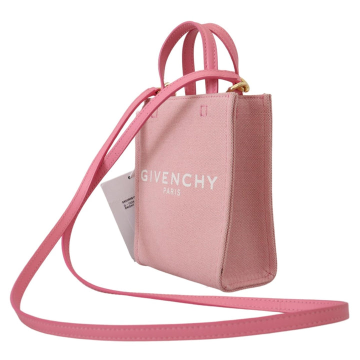 Givenchy Pink Coated Canvas Vertical Mini Shoulder Bag