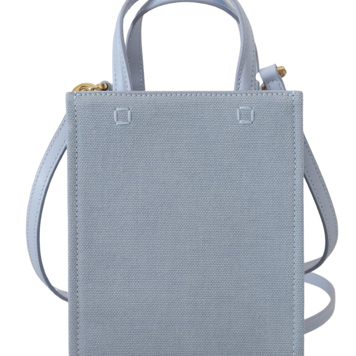 Givenchy Blue Coated Canvas Vertical Cloud Mini Shoulder Bag