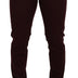 Dolce & Gabbana Bordeaux Cotton Stretch GOLD Denim Jeans