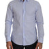 Versace Collection Light Blue Cotton Formal Men Shirt