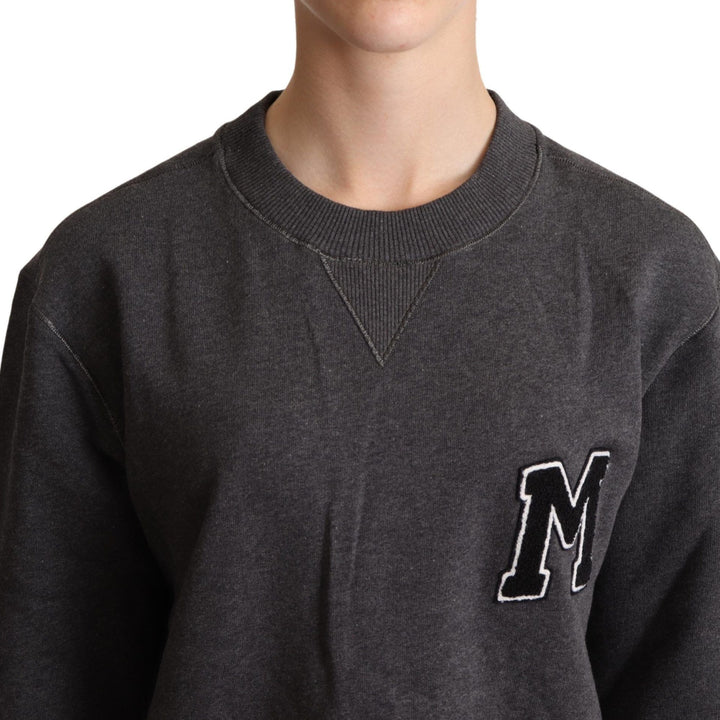 Dolce & Gabbana Gray Embroidered Women Pullover Sweater
