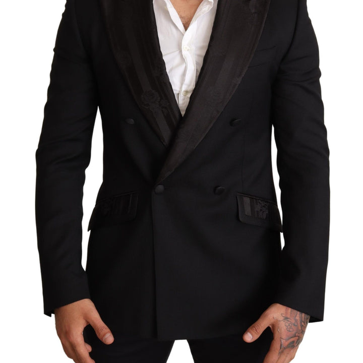 Dolce & Gabbana Black Double Breasted Jacket SICILIA Blazer