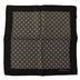 Dolce & Gabbana Black Patterned DG Logo Square Handkerchief Scarf