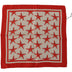 Dolce & Gabbana Red Star Printed Square Mens Handkerchief Silk Scarf