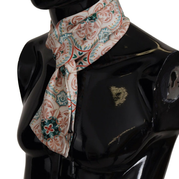 Dolce & Gabbana Multicolor Majolica Patterned Scarf Shawl Scarf