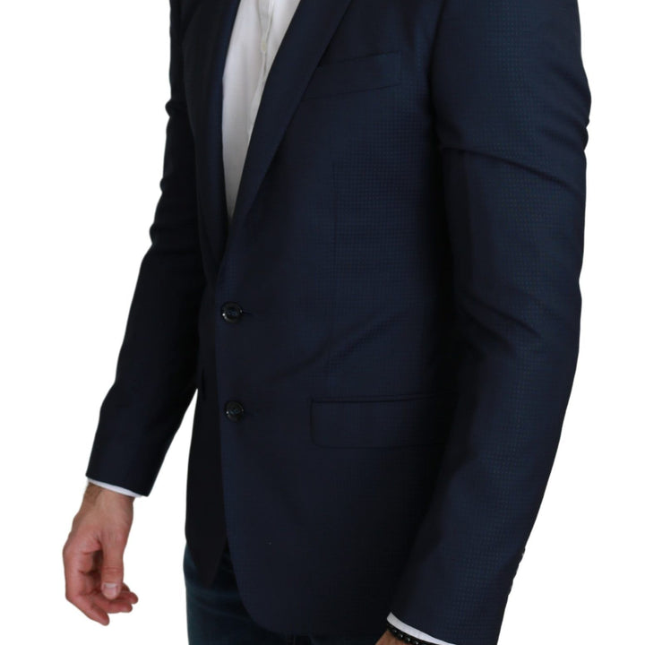 Dolce & Gabbana Blue Single Breasted  MARTINI Blazer