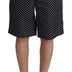 Dolce & Gabbana Black Polka Dots Beachwear Shorts Swimwear