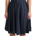 Dolce & Gabbana Blue Polka Dotted Cotton A-Line Dress