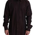 Dolce & Gabbana Brown 100% Cotton Men Dress Formal Shirt