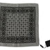 Dolce & Gabbana Grey Patterned Square Mens Handkerchief Silk Scarf