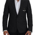 Dolce & Gabbana Gray Wool Crown Bee Formal Blazer
