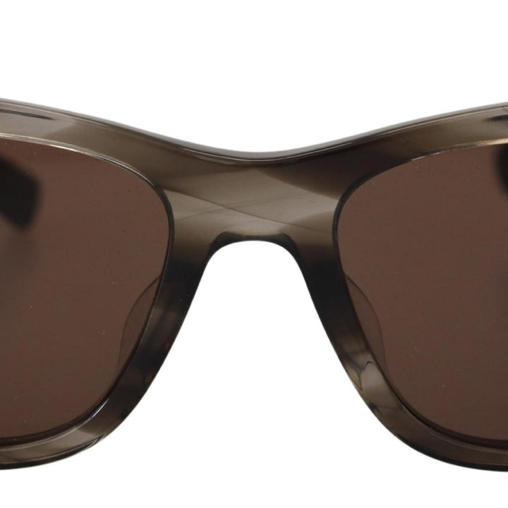 Dolce & Gabbana Brown Acetate Square DG338F Sunglasses