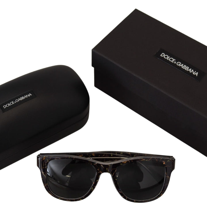 Dolce & Gabbana Black Bird Square Full Rim Acetate DG4284 Sunglasses