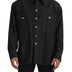 Dolce & Gabbana Gray Cotton Stretch Button Down Denim Shirt