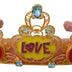Dolce & Gabbana Multicolor Crystals Flower Love Crown Headband Diadem