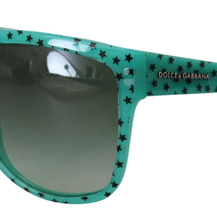 Dolce & Gabbana Green DG4125 Stars Acetate Square Shades Sunglasses