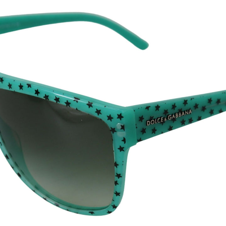 Dolce & Gabbana Green DG4125 Stars Acetate Square Shades Sunglasses