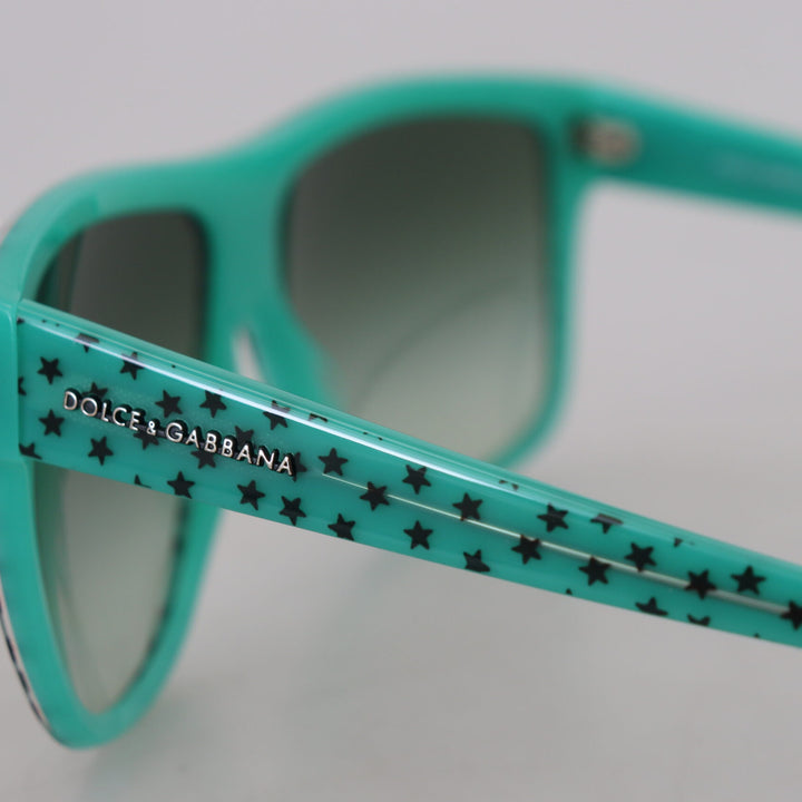 Dolce & Gabbana Green DG4125 Stars Acetate Square Shades Sunglasses