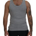 Dolce & Gabbana Gray Cotton Sleeveless Logo Men T-shirt