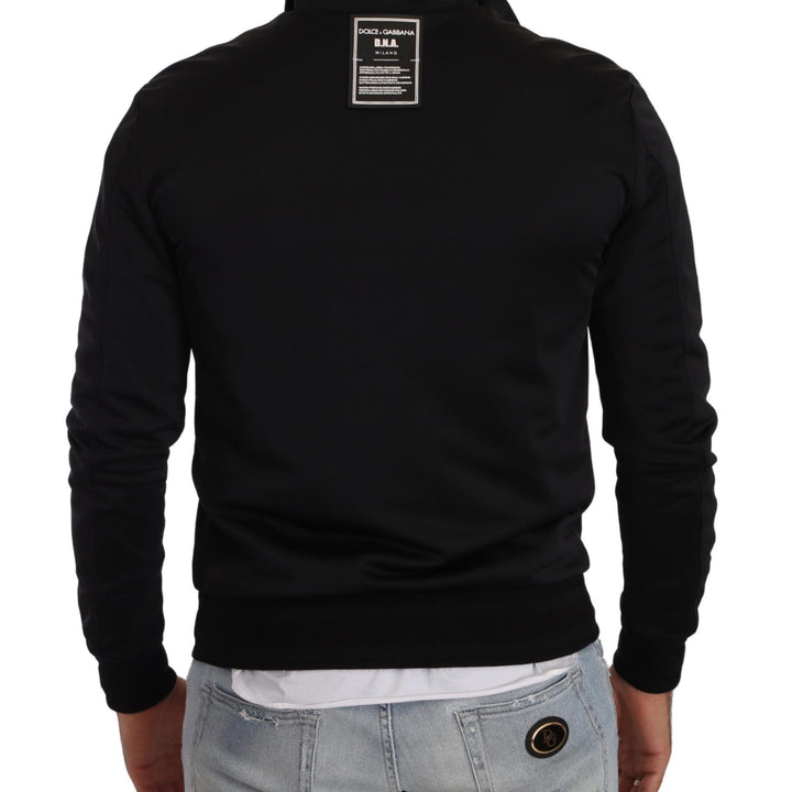 Dolce & Gabbana Black Full Zip Long Sleeve D.N.A Sweater
