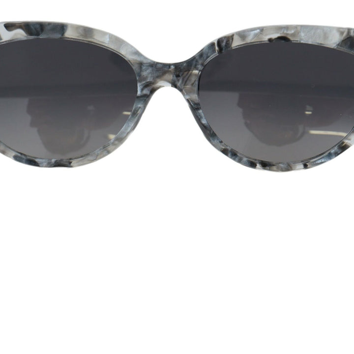 Dolce & Gabbana Gray DG4194 Acetate Logo Plaque Cat Eye Lens Sunglasses