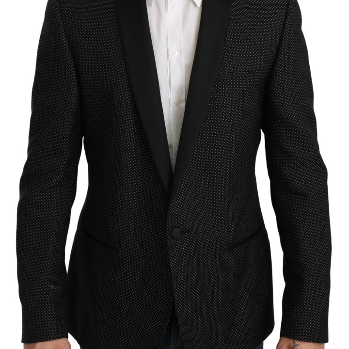 Dolce & Gabbana Black Slim Fit Formal Jacket MARTINI Blazer