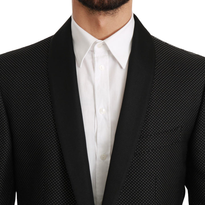 Dolce & Gabbana Black Slim Fit Formal Jacket MARTINI Blazer