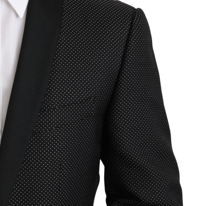 Dolce & Gabbana Black Slim Fit Formal Jacket MARTINI Blazer