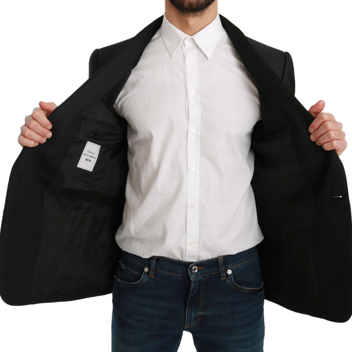 Dolce & Gabbana Black Slim Fit Formal Jacket MARTINI Blazer