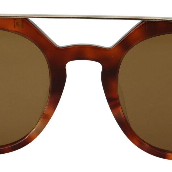 Dolce & Gabbana Brown DG4313F Plastic Full Rim Pilot Shape Sunglasses