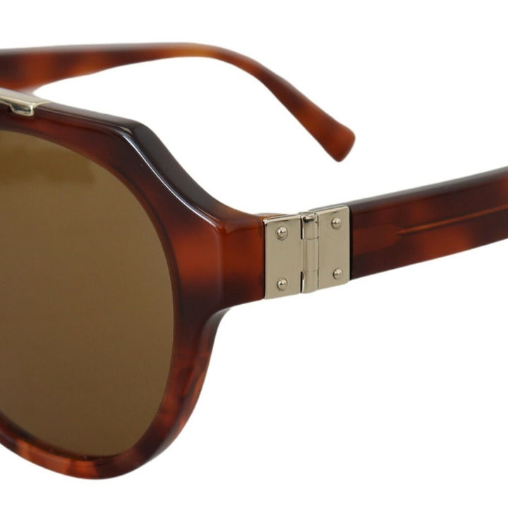 Dolce & Gabbana Brown DG4313F Plastic Full Rim Pilot Shape Sunglasses