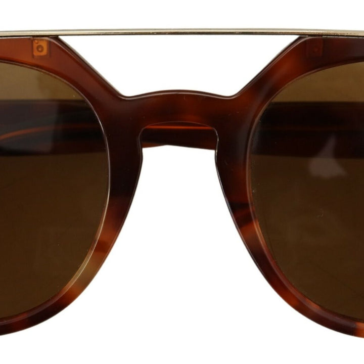 Dolce & Gabbana Brown DG4313F Plastic Full Rim Pilot Shape Sunglasses